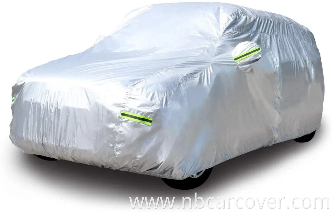 Silver 190t Polyester Car Cover